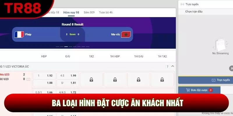 Ba loại hình đặt cược ăn khách nhất Ba loại hình đặt cược ăn khách nhất