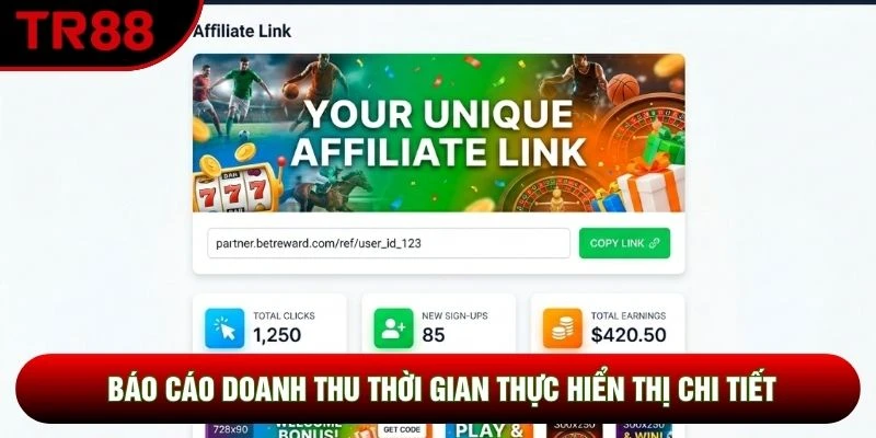 Báo cáo doanh thu thời gian thực hiển thị chi tiết Báo cáo doanh thu thời gian thực hiển thị chi tiết