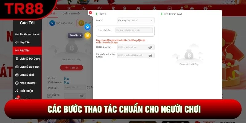 Các bước thao tác chuẩn cho người chơi