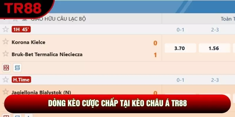 Dòng kèo cược chấp tại kèo châu Á tr88 Dòng kèo cược chấp tại kèo châu Á tr88