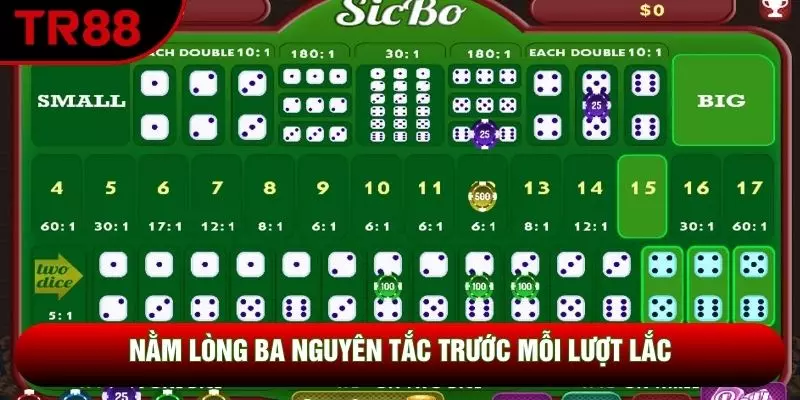 Nằm lòng ba nguyên tắc trước mỗi lượt lắc Nằm lòng ba nguyên tắc trước mỗi lượt lắc