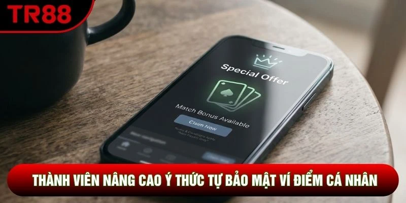 Thành viên nâng cao ý thức tự bảo mật ví điểm cá nhân
